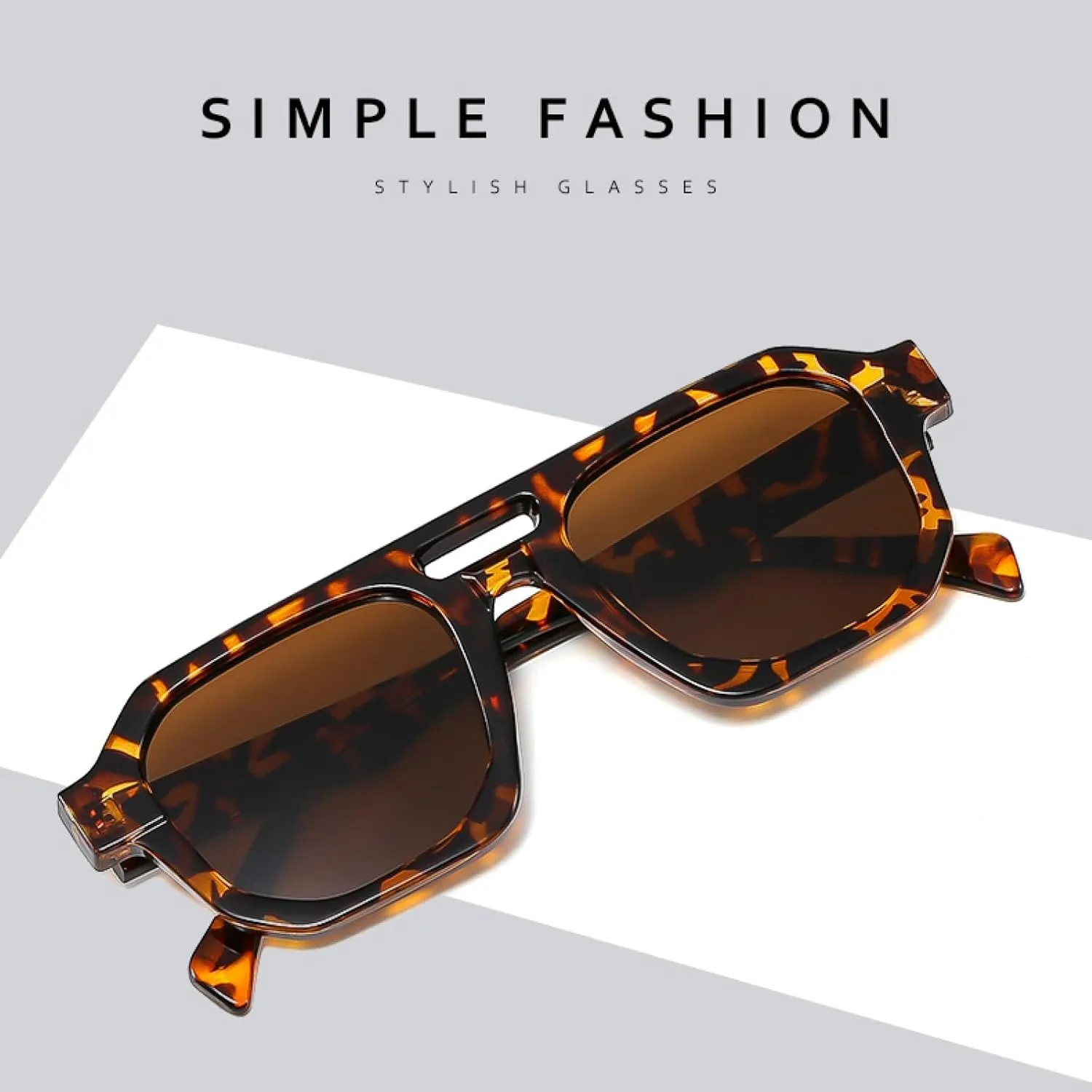 Fashion Uv400 Double Beam Sunglasses for Women