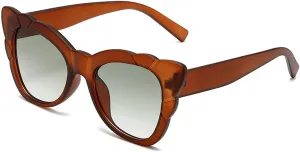 Fashion Vintage Cat Eye Sunglasses for Women Oversized Butterfly Shape Sunglasses Trendy Chic Luxury Gradient Ladies Shades