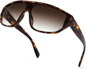 FEISEDY Oversized Oval Sport Sunglasses Fashion Cycling Baseball Goggles Outdoor Shield B2679