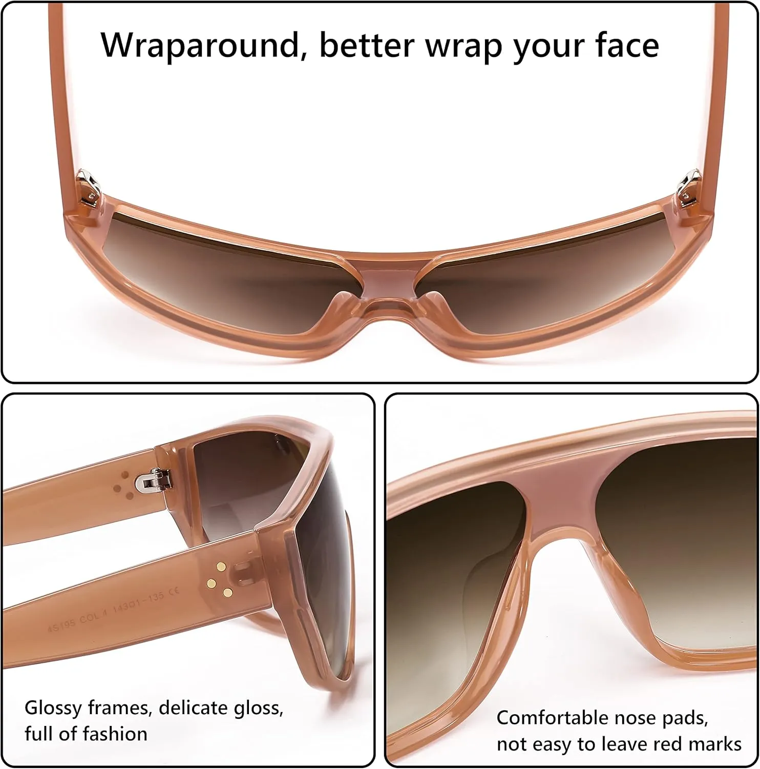FEISEDY Oversized Oval Sport Sunglasses Fashion Cycling Baseball Goggles Outdoor Shield B2679