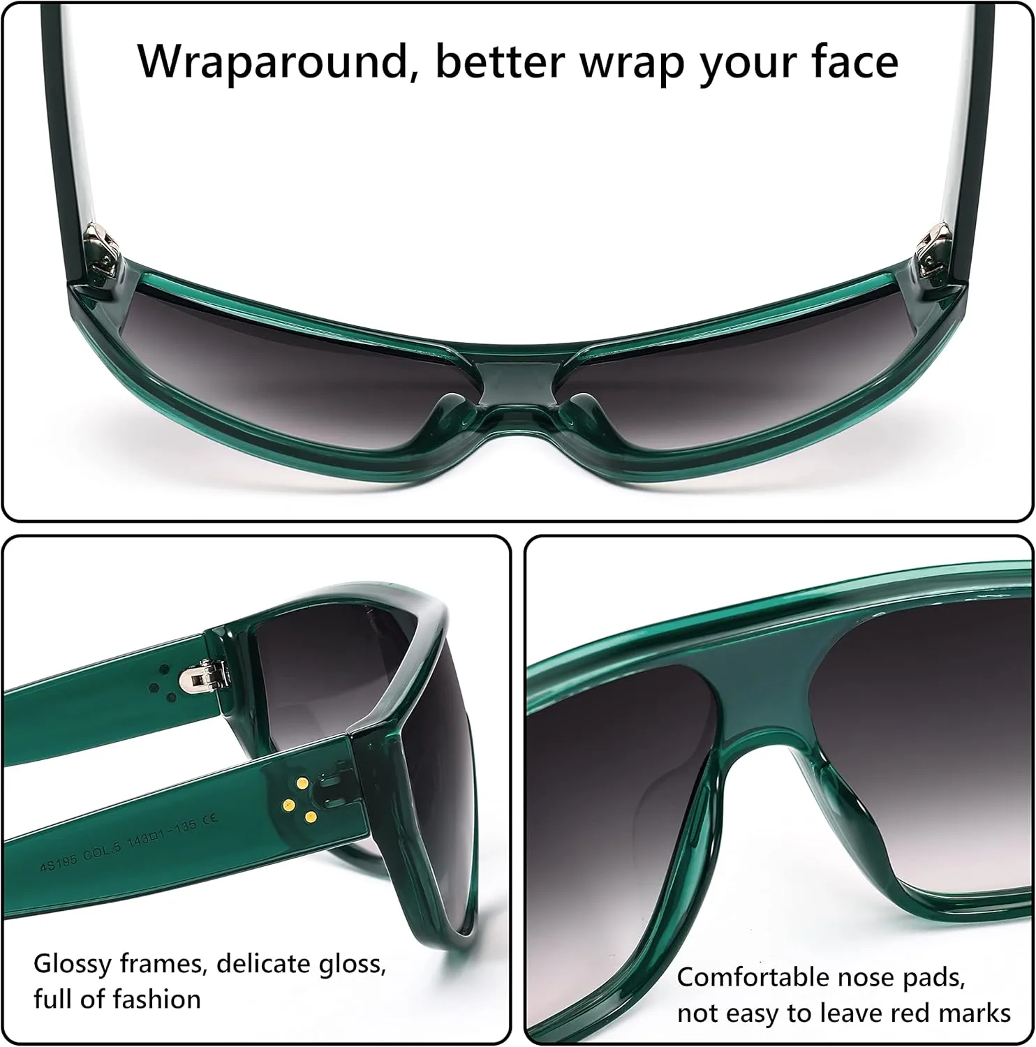 FEISEDY Oversized Oval Sport Sunglasses Fashion Cycling Baseball Goggles Outdoor Shield B2679