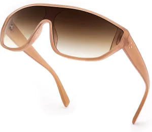 FEISEDY Oversized Oval Sport Sunglasses Fashion Cycling Baseball Goggles Outdoor Shield B2679