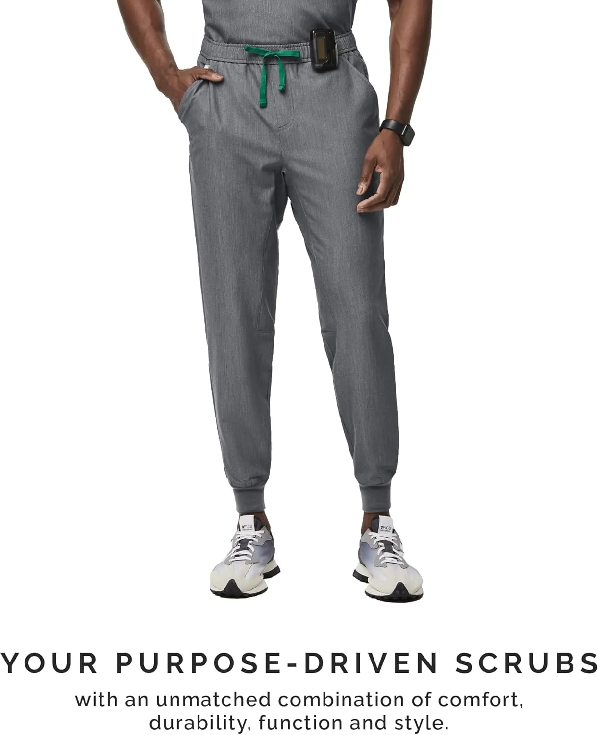 FIGS Tansen Jogger Scrub Pants for Men — Slim Fit, 5 Pockets, 4-Way Stretch, Anti-Wrinkle Men’s Scrub Pants