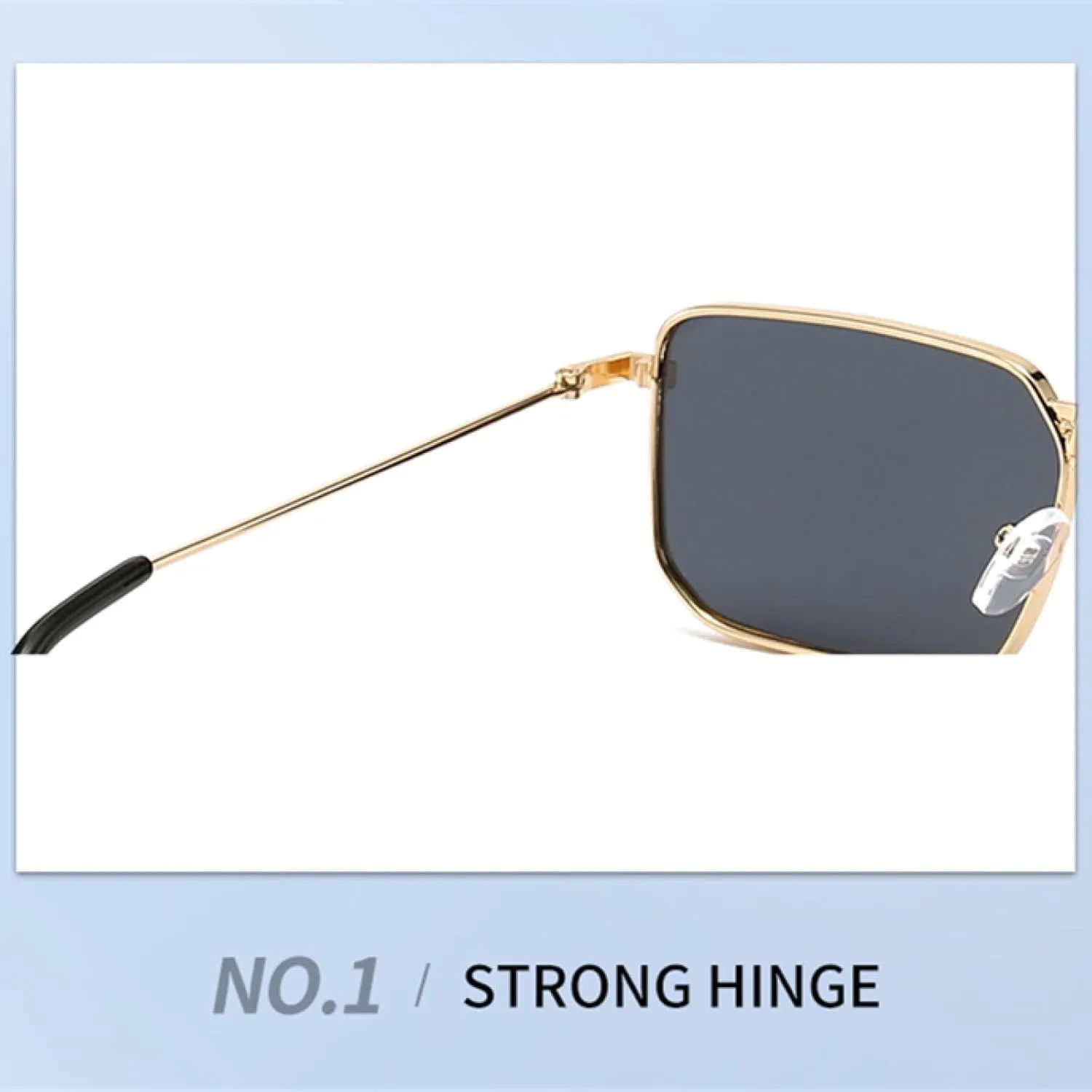 Frame Men's Sunglasses Hip-hop Sunglasses Fashion Trendy Metal