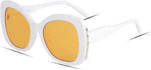 Freckles Mark Womens Cat Eye Sunglasses Oversized Vintage Retro Bold Rimmed Butterfly Shades
