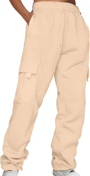 High Waisted Baggy Joggers Pants with Pockets with Pockets Loose Baggy Hiking Pants Clothes Cargo Joggers for Women