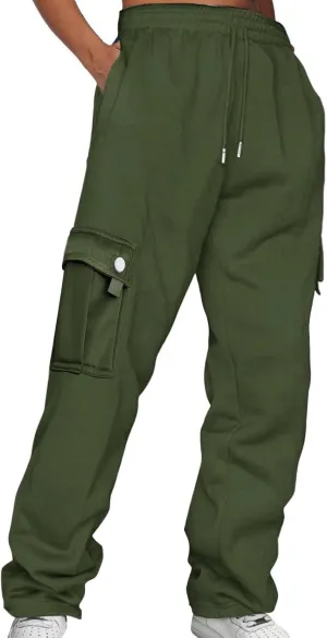 High Waisted Baggy Joggers Pants with Pockets with Pockets Loose Baggy Hiking Pants Clothes Cargo Joggers for Women