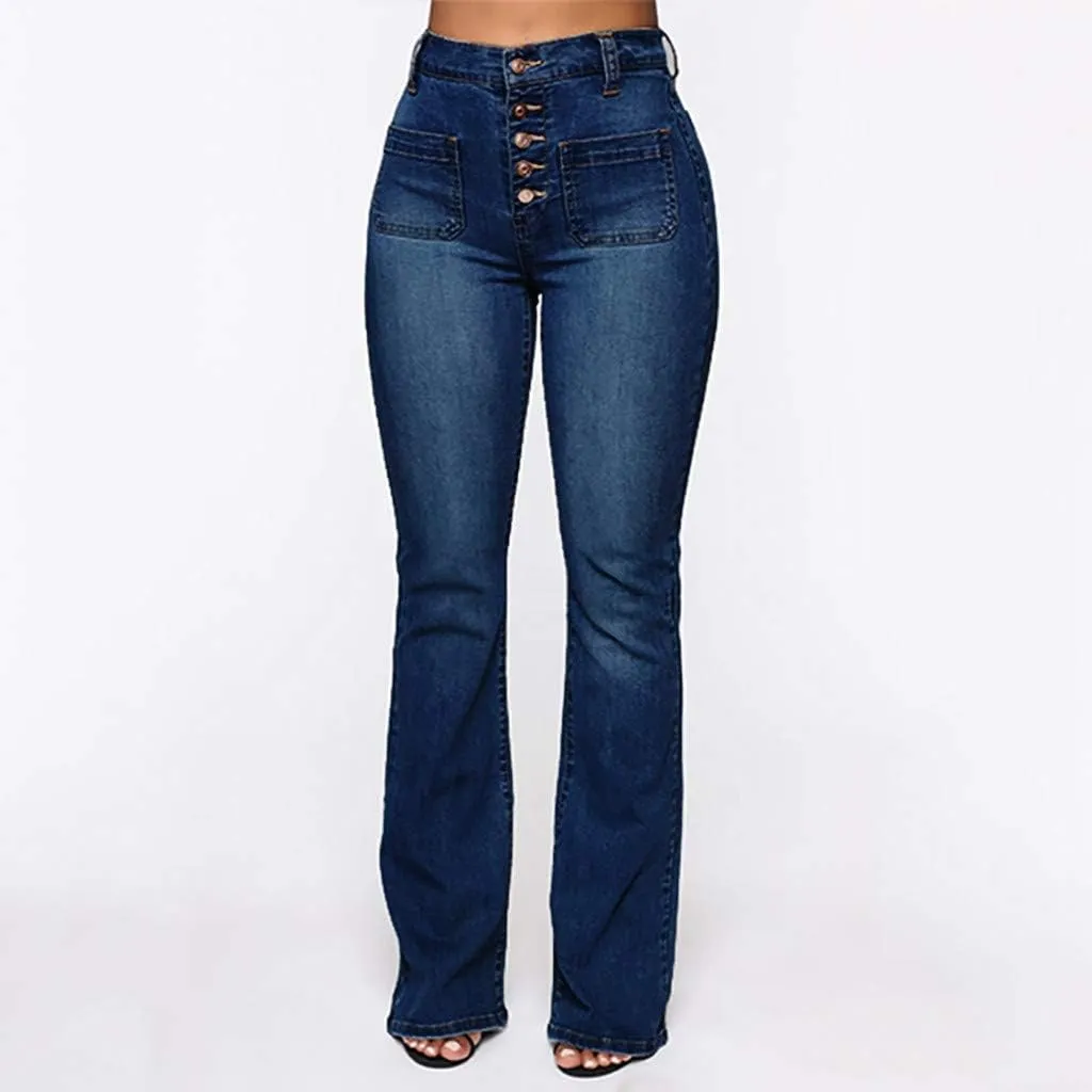 High Waisted Jeans for Women Jeans Poket Pants Mid Casual Denim Lace Women's Jeans High Waisted Jeans for Women
