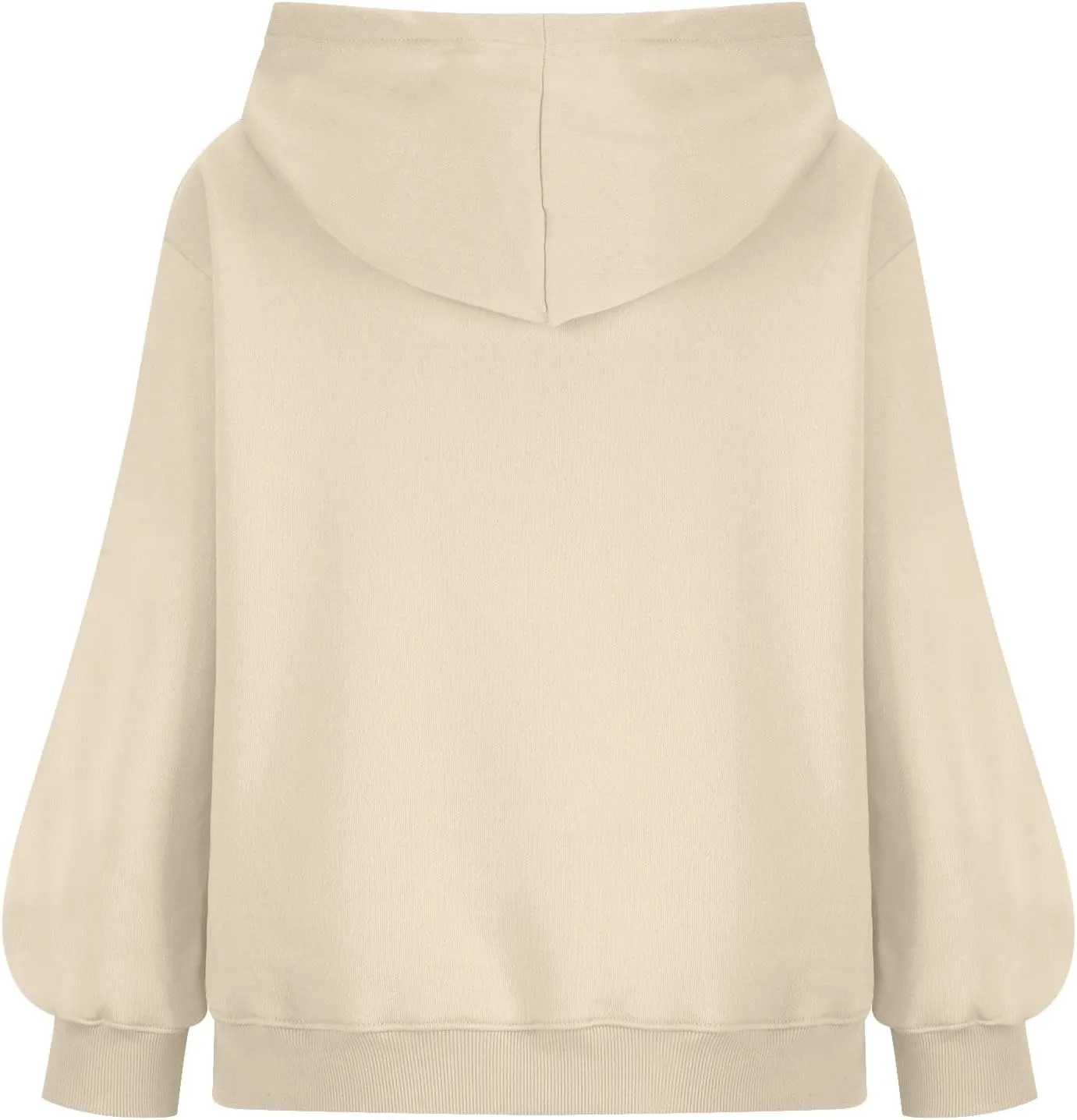 Hoodies for Women Lantern Sleeve Oversized Y2k Hoodie Drawstring Casual Solid color Sweater Tops With Pocket