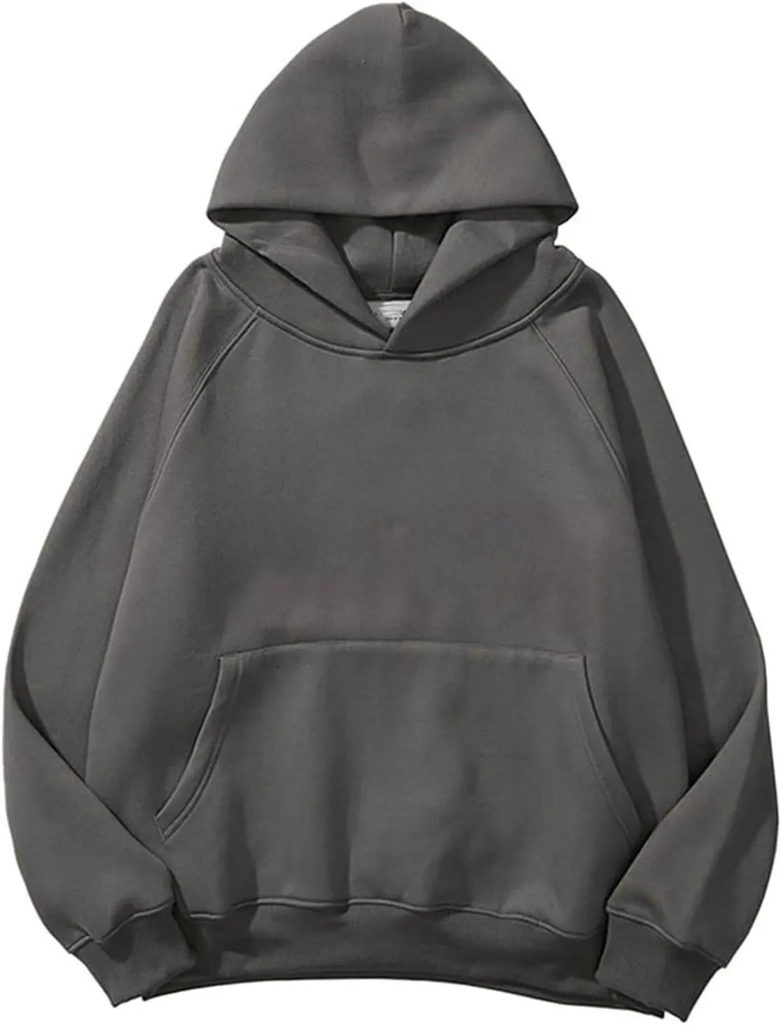 Hoodies for Women Oversized Hooded Sweatshirt Drop Shoulder Fall Fleece Lined Clothes with Pocket Causal Solid 2023 Outfits