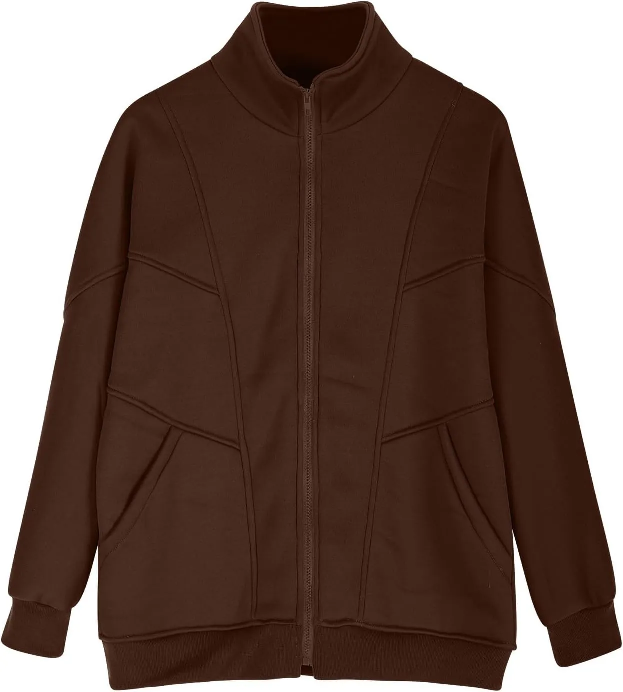 Hoodies for Womens Oversized Sweatshirt Full Zip Up Jacket Casual Loose Fall Fashion Clothes Workout Outfits