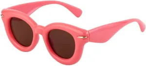 Inflated Round Sunglasses for Men Women Luxury Fashion Cat Eye Vintage Big Frame