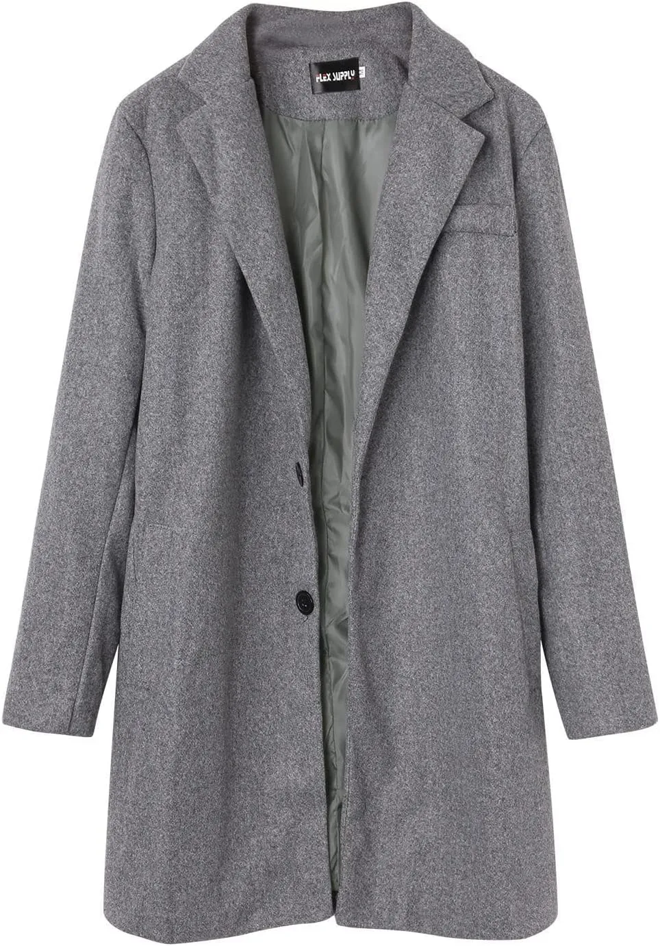 Jackets for Men Trench Coat Winter Wool Blend Oversized Warm Lapel Work Business Jacket Outerwear Jackets