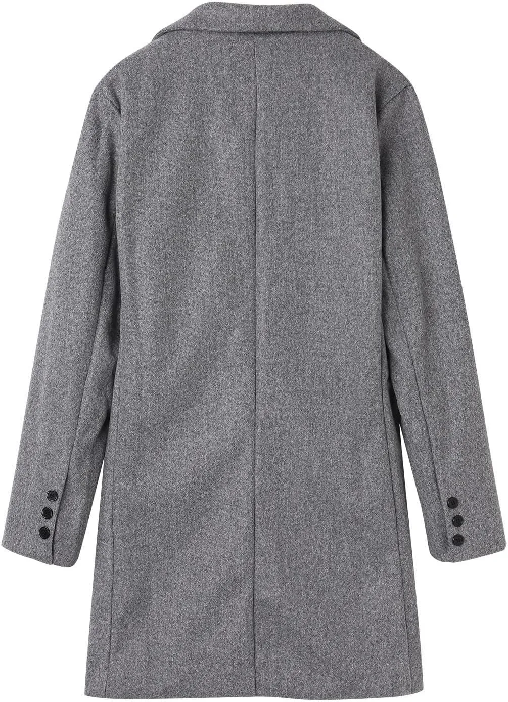 Jackets for Men Trench Coat Winter Wool Blend Oversized Warm Lapel Work Business Jacket Outerwear Jackets