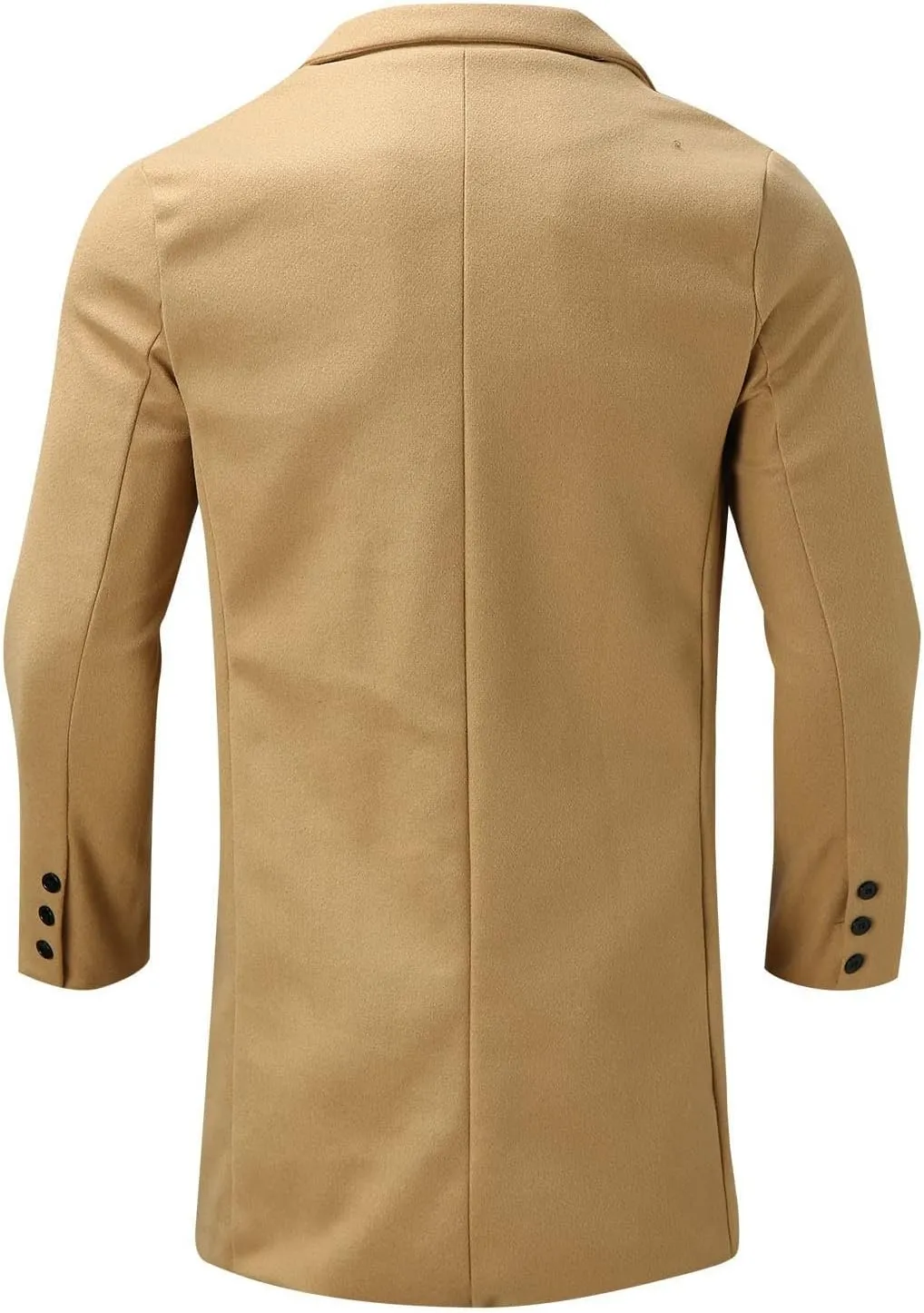 Jackets for Men Trench Coat Winter Wool Blend Oversized Warm Lapel Work Business Jacket Outerwear Jackets