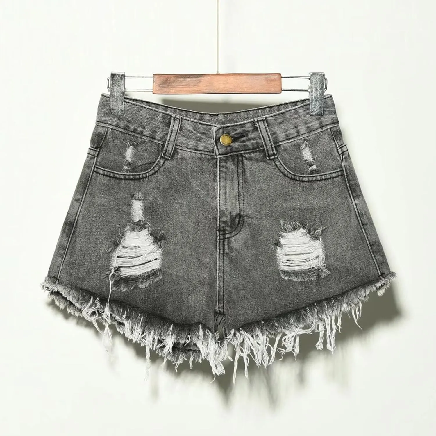 Jeans for Women Summer Fall Denim Fringe Western Tie Knot Tassel Straight Leg Basic Pants Shorts Jeans Women 2025