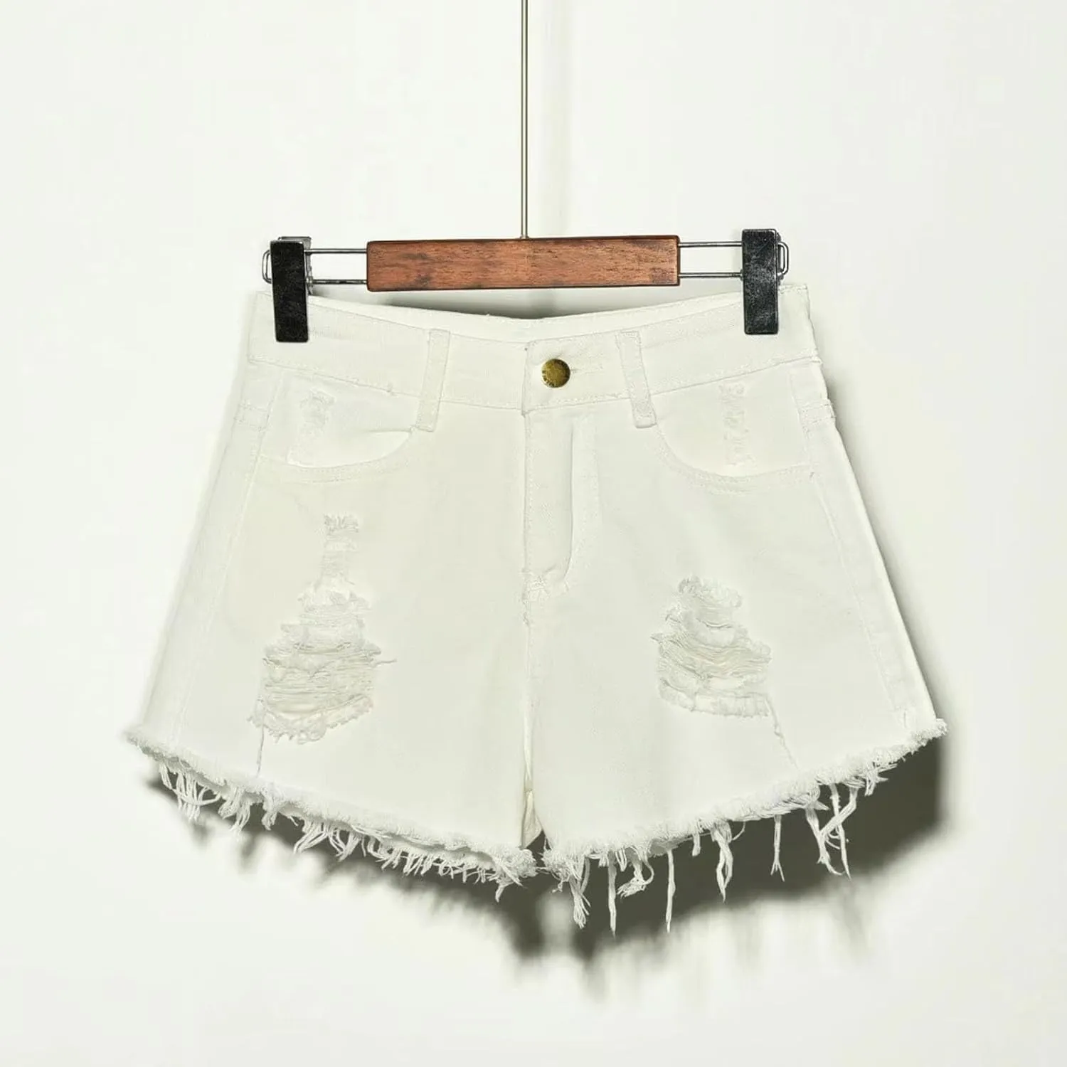 Jeans for Women Summer Fall Denim Fringe Western Tie Knot Tassel Straight Leg Basic Pants Shorts Jeans Women 2025