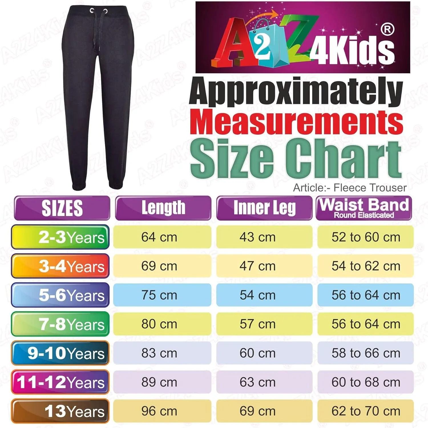 Kids Boys Girls Joggers Jogging Pants Trackie Bottom Fleece Casual Trouser 2-13Y