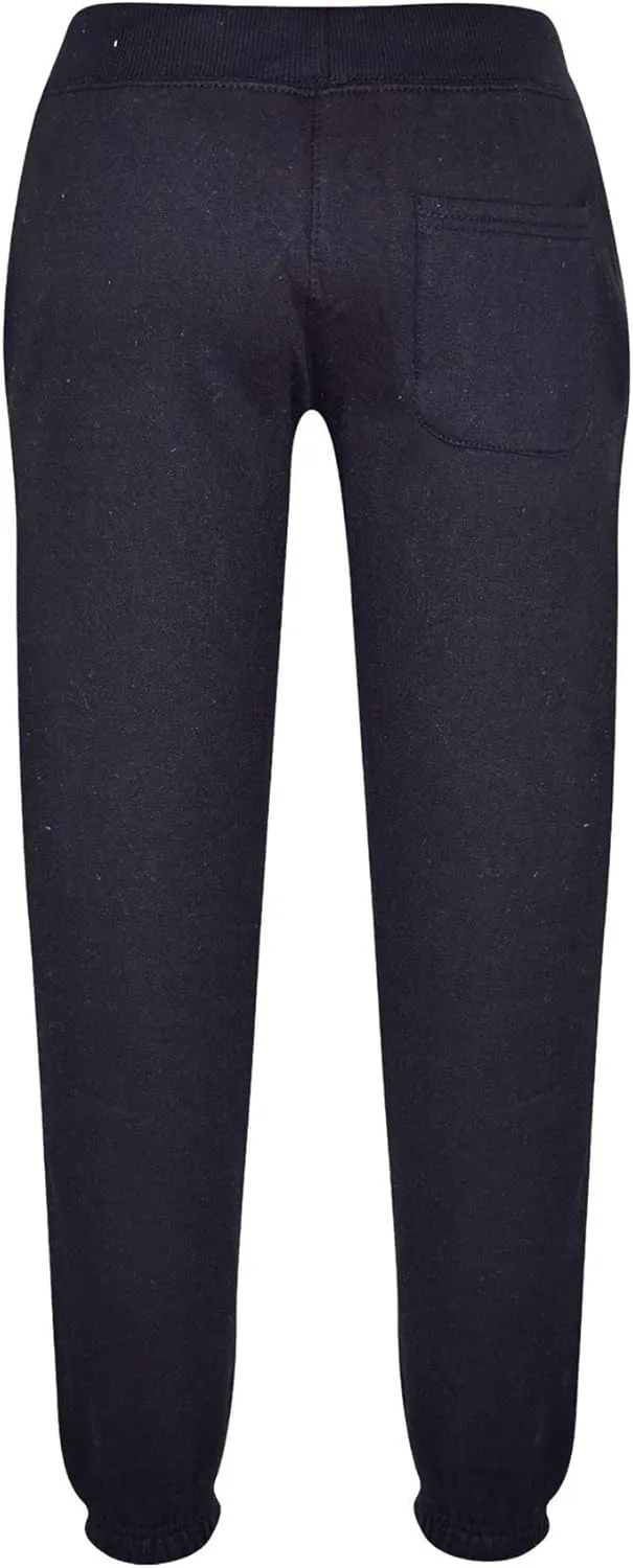 Kids Boys Girls Joggers Jogging Pants Trackie Bottom Fleece Casual Trouser 2-13Y