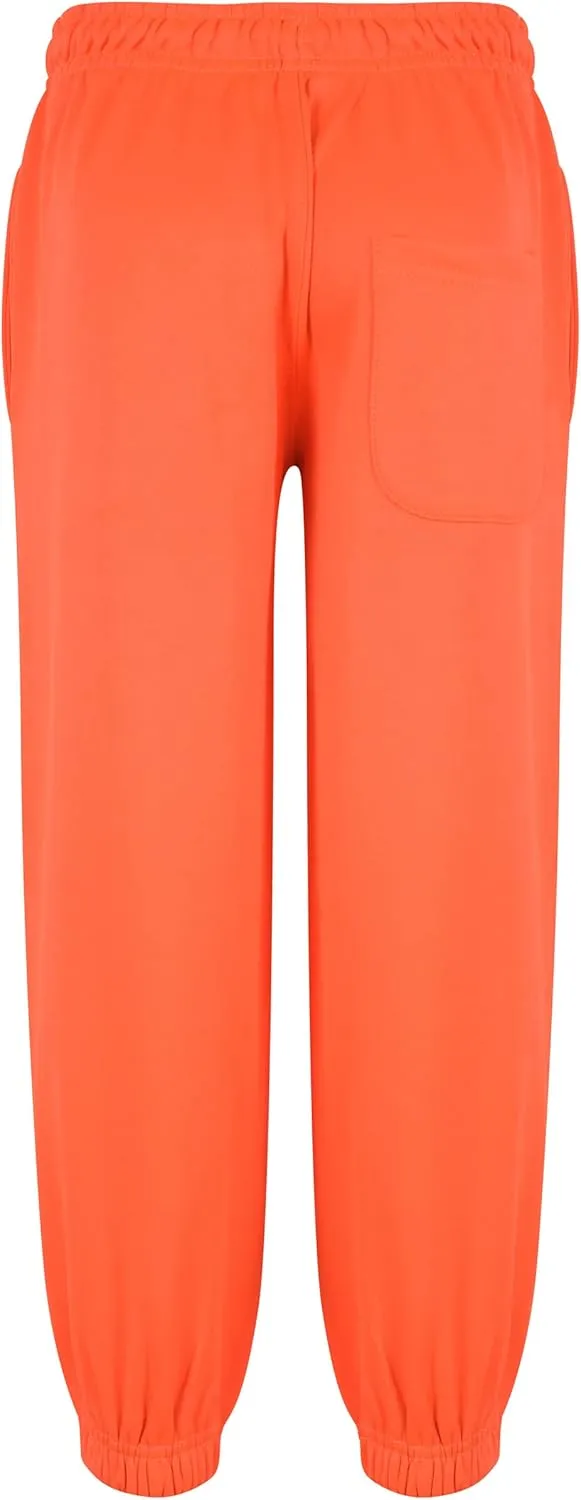 Kids Boys Girls Joggers Jogging Pants Trackie Bottom Fleece Casual Trouser 2-13Y
