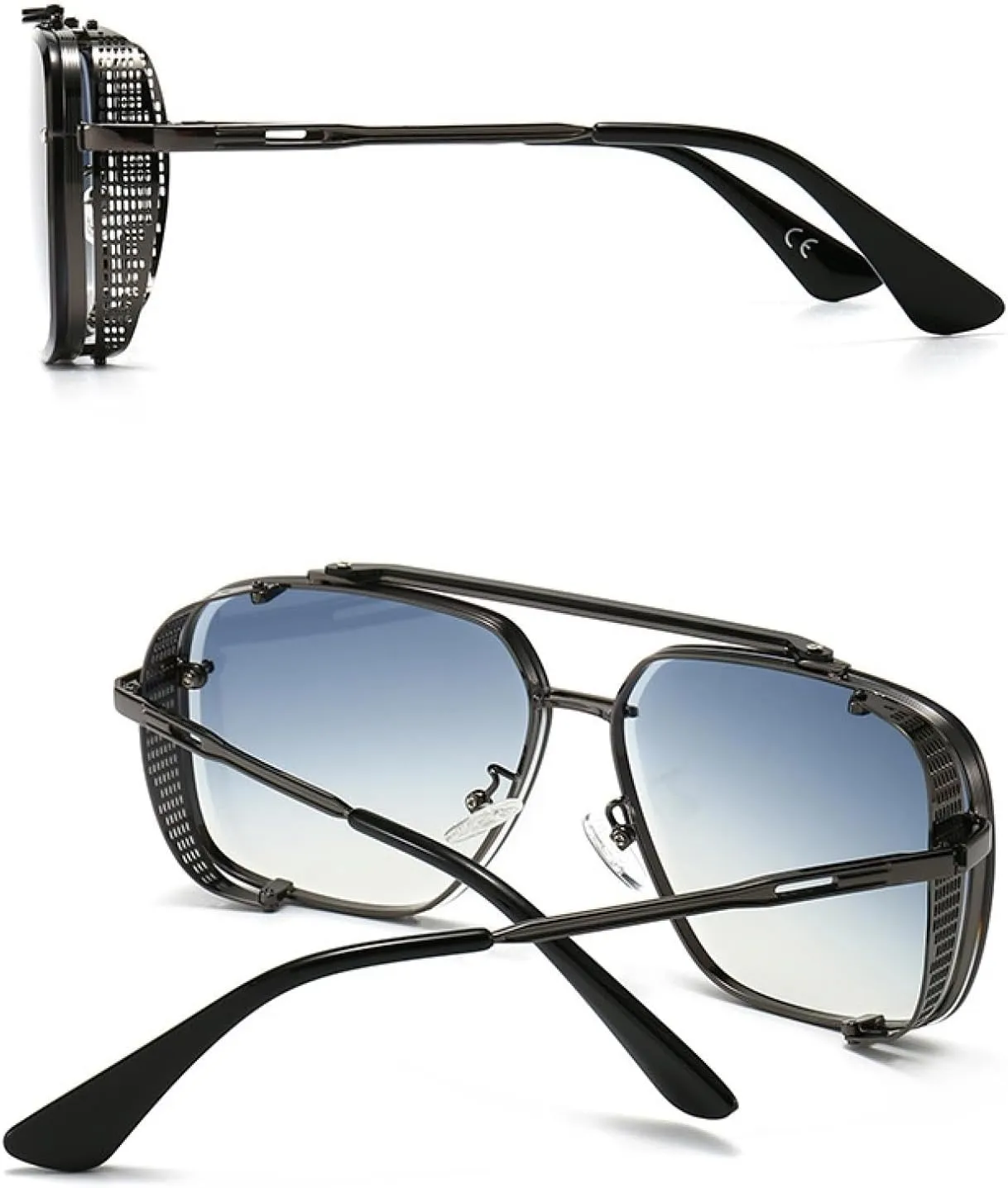 Luxury Metal Frame Sunglasses Men Women Fashion Uv400 Vintage