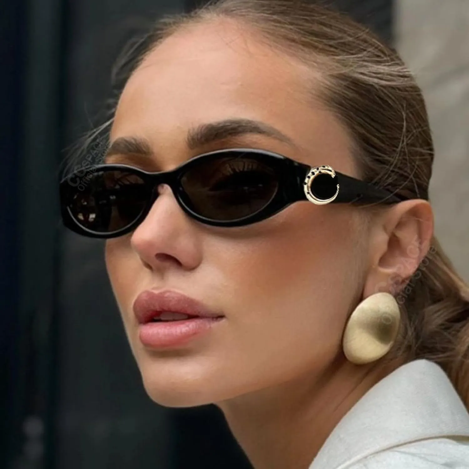 Luxury Oval Sunglasses for Women Fashion Casual