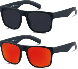 LYZOIT Extra Large Sunglasses for Big Wide Heads Mens Polarized XL Oversized Square Sun Glasses