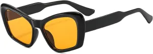 Melrose Vintage Oversized Cat Eye Sunglasses For Women Fashion Unique Butterfly Female Elegant Shades