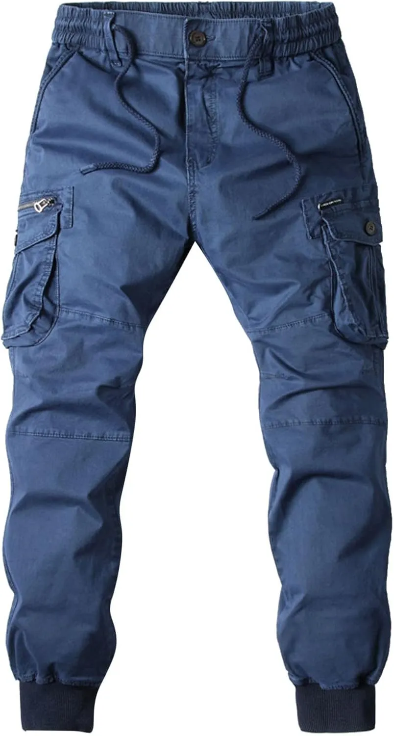 Men Hiking Joggers Sweatpants All Solid Color Painting Cotton Linen Loose Plus Size Loose Straight Sweatpants for Men