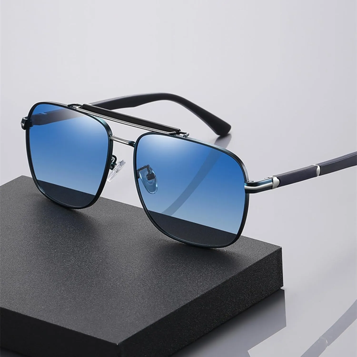Men Outdoor Sunglasses for Women Uv400 Metal Frame Driving Cycling Shade