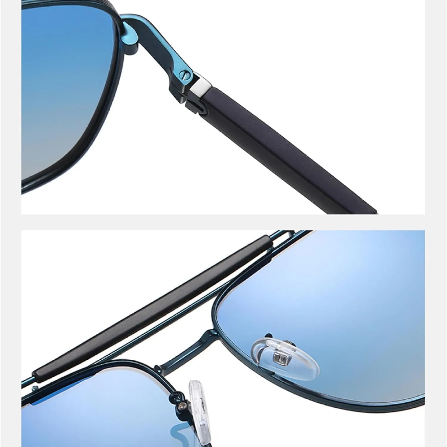 Men Outdoor Sunglasses for Women Uv400 Metal Frame Driving Cycling Shade