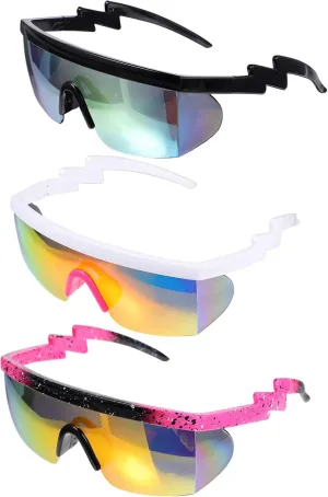 Men's Fashion Sunglasses 3pcs Retro Cycling Glasses Polarized Outdoor Eyewear for Climbing