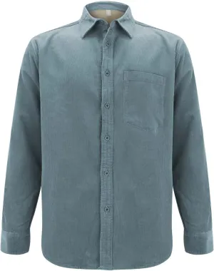 Mens Fleece Lined Corduroy Shirt Long Sleeve Button Down Sweatshirt Plus Size Textured Pullover Winter Thermal Jacket