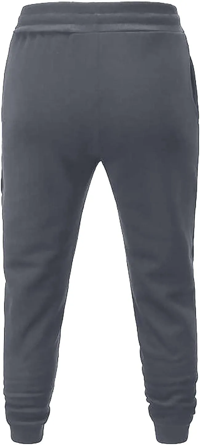 Men's Pants Trendy Casual Athletic Workout Drawstring Sweatpants with Pockets