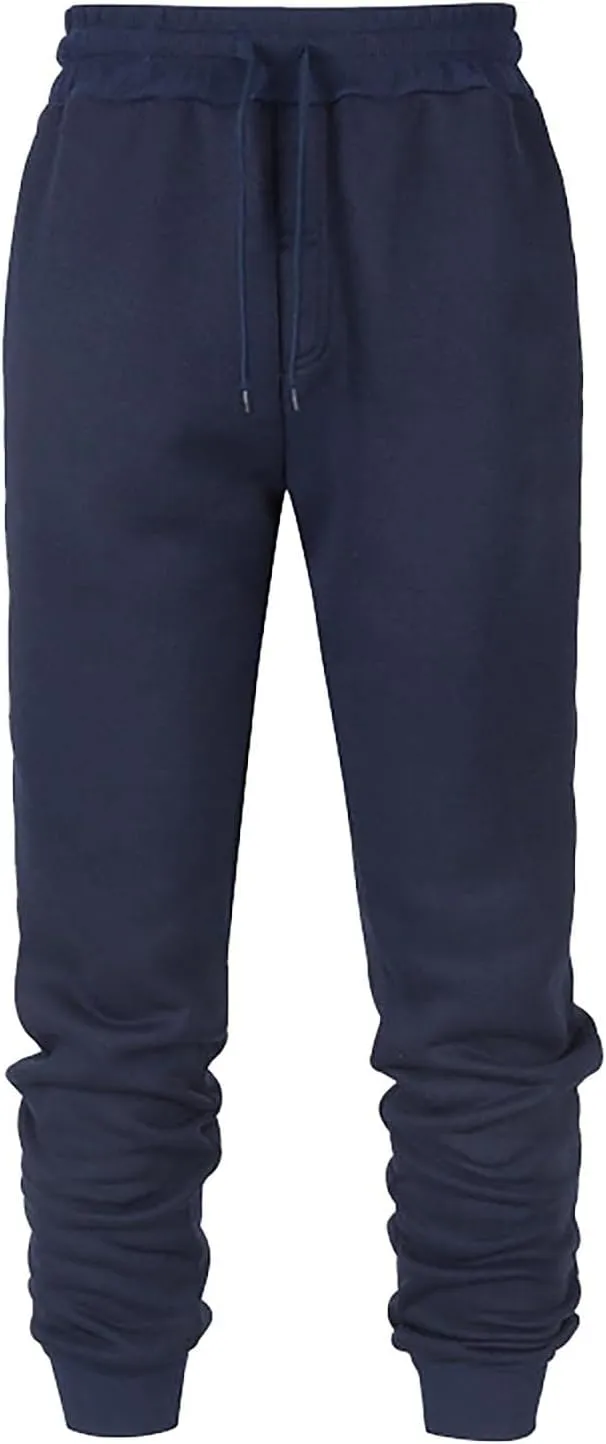 Men's Pants Trendy Casual Athletic Workout Drawstring Sweatpants with Pockets