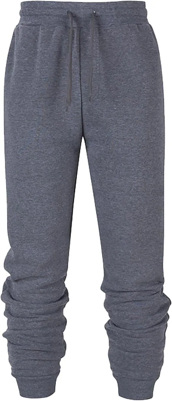 Men's Pants Trendy Casual Athletic Workout Drawstring Sweatpants with Pockets
