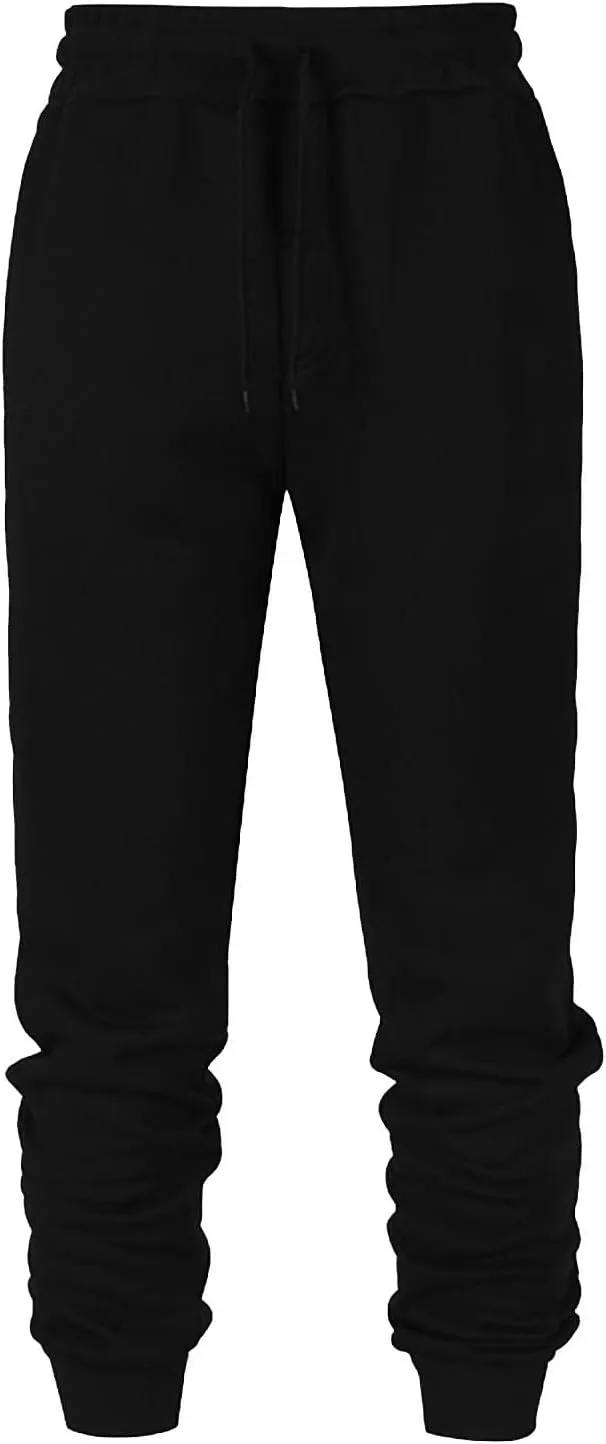 Men's Pants Trendy Casual Athletic Workout Drawstring Sweatpants with Pockets