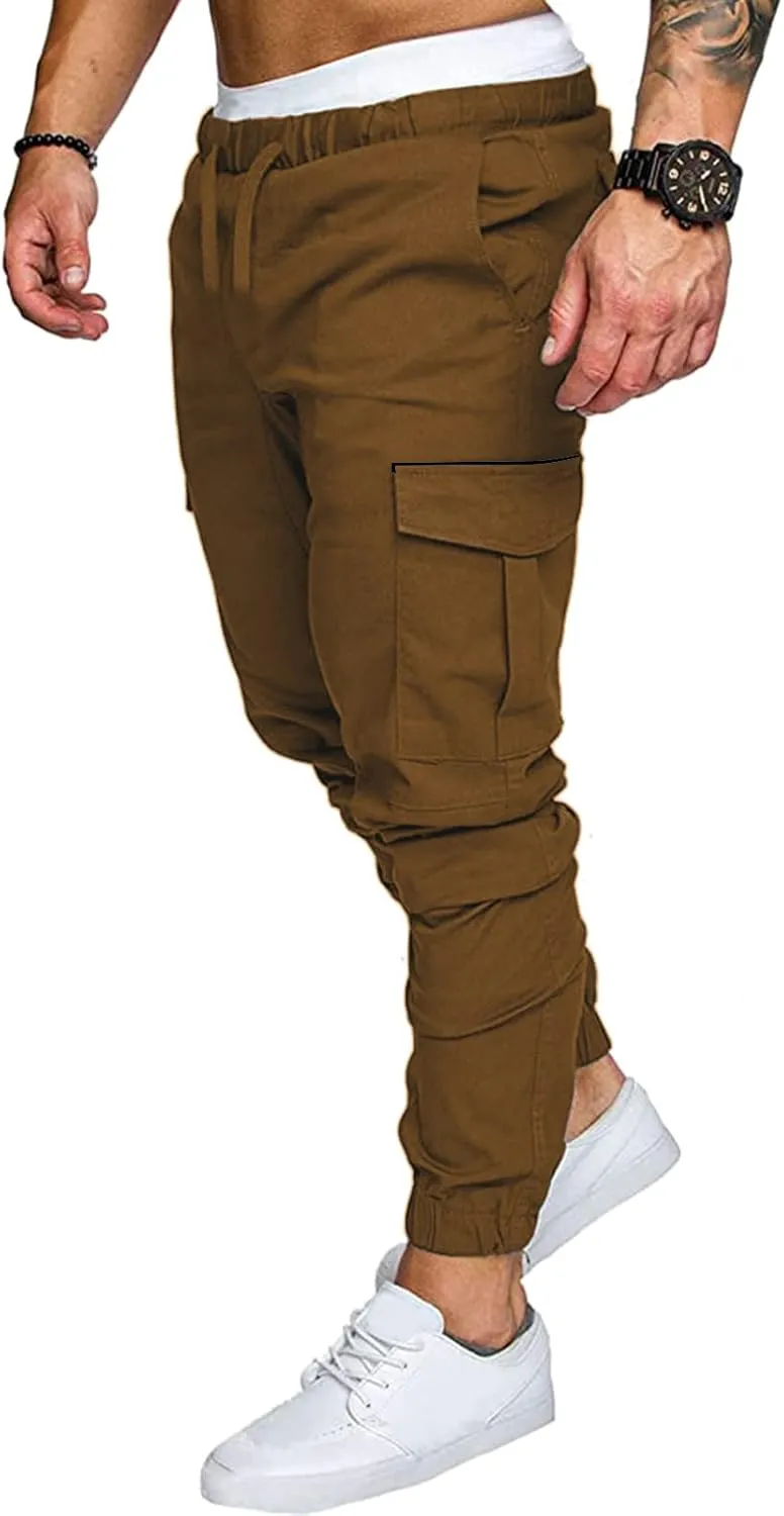 Mens Sweatpants with Pockets with Pockets Mens Fashion Joggers Sports Pants Casual Cotton Cargo Pants Gym Sweatpants