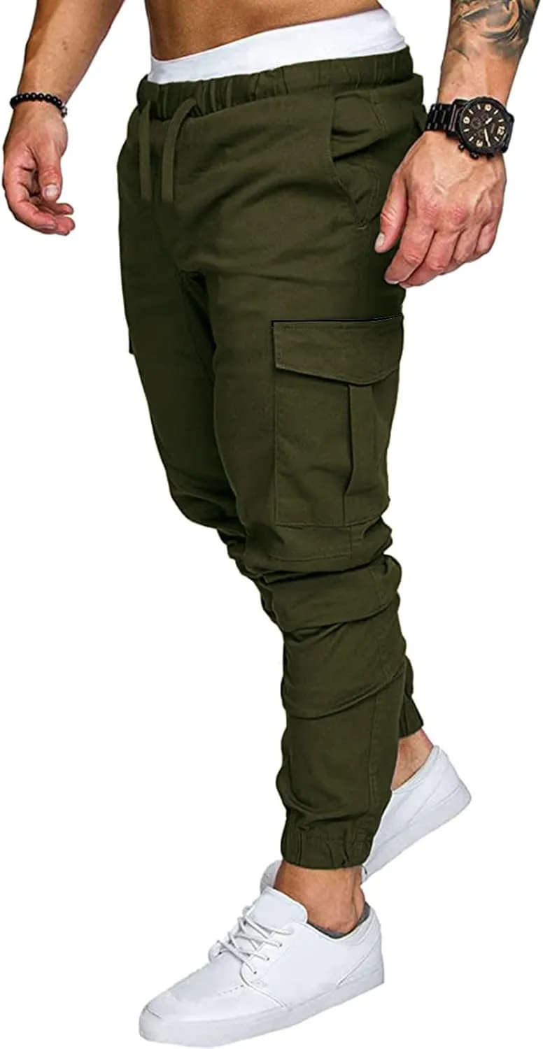 Mens Sweatpants with Pockets with Pockets Mens Fashion Joggers Sports Pants Casual Cotton Cargo Pants Gym Sweatpants