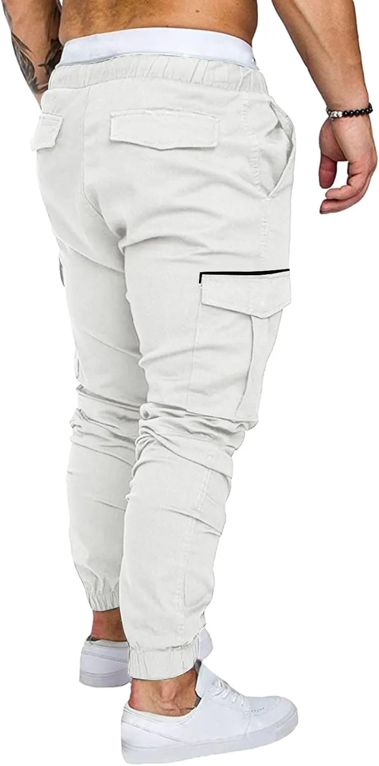 Mens Sweatpants with Pockets with Pockets Mens Fashion Joggers Sports Pants Casual Cotton Cargo Pants Gym Sweatpants