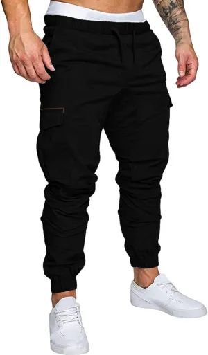 Mens Sweatpants with Pockets with Pockets Mens Fashion Joggers Sports Pants Casual Cotton Cargo Pants Gym Sweatpants