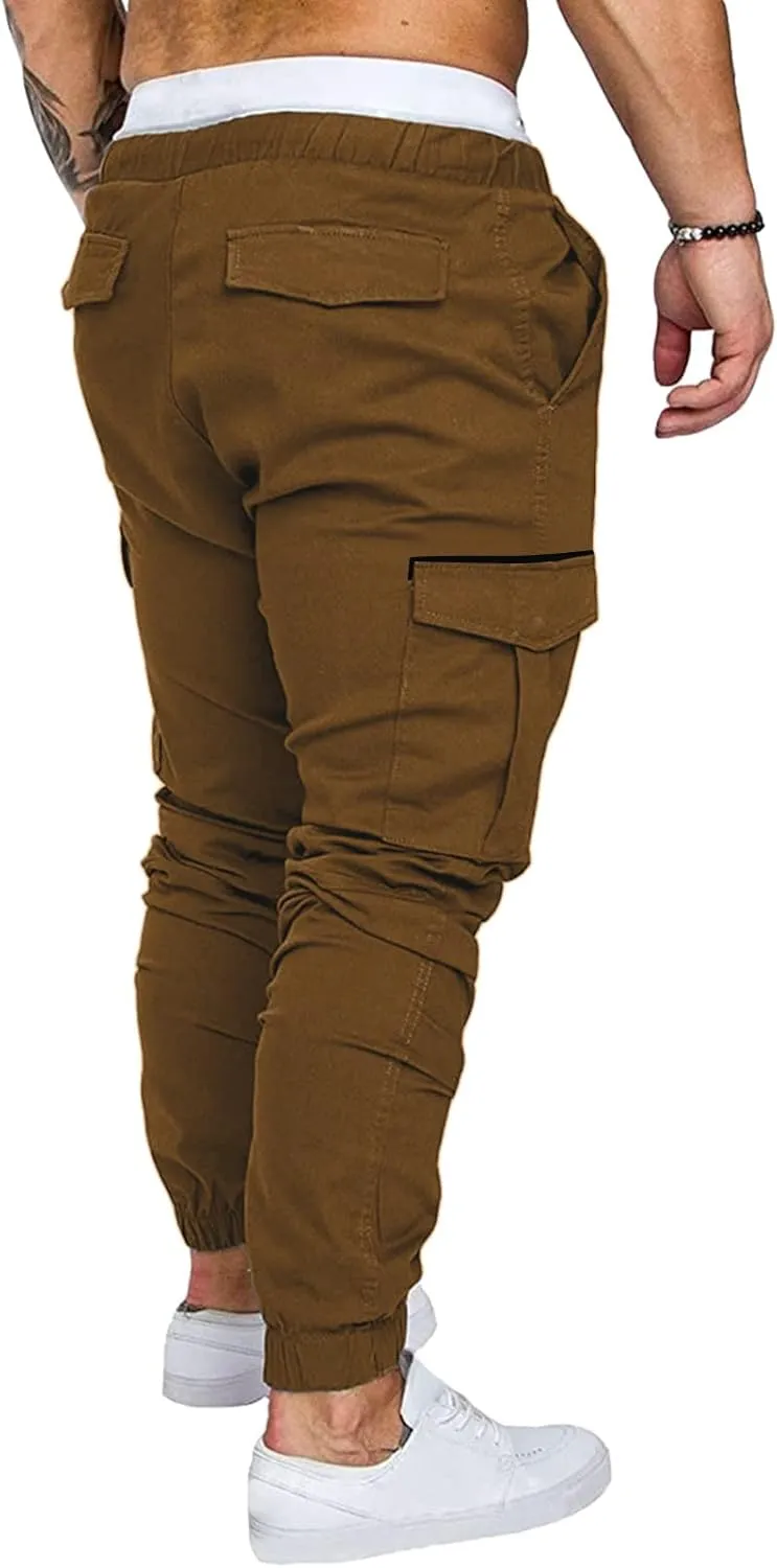 Mens Sweatpants with Pockets with Pockets Mens Fashion Joggers Sports Pants Casual Cotton Cargo Pants Gym Sweatpants