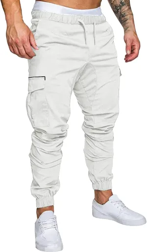 Mens Sweatpants with Pockets with Pockets Mens Fashion Joggers Sports Pants Casual Cotton Cargo Pants Gym Sweatpants