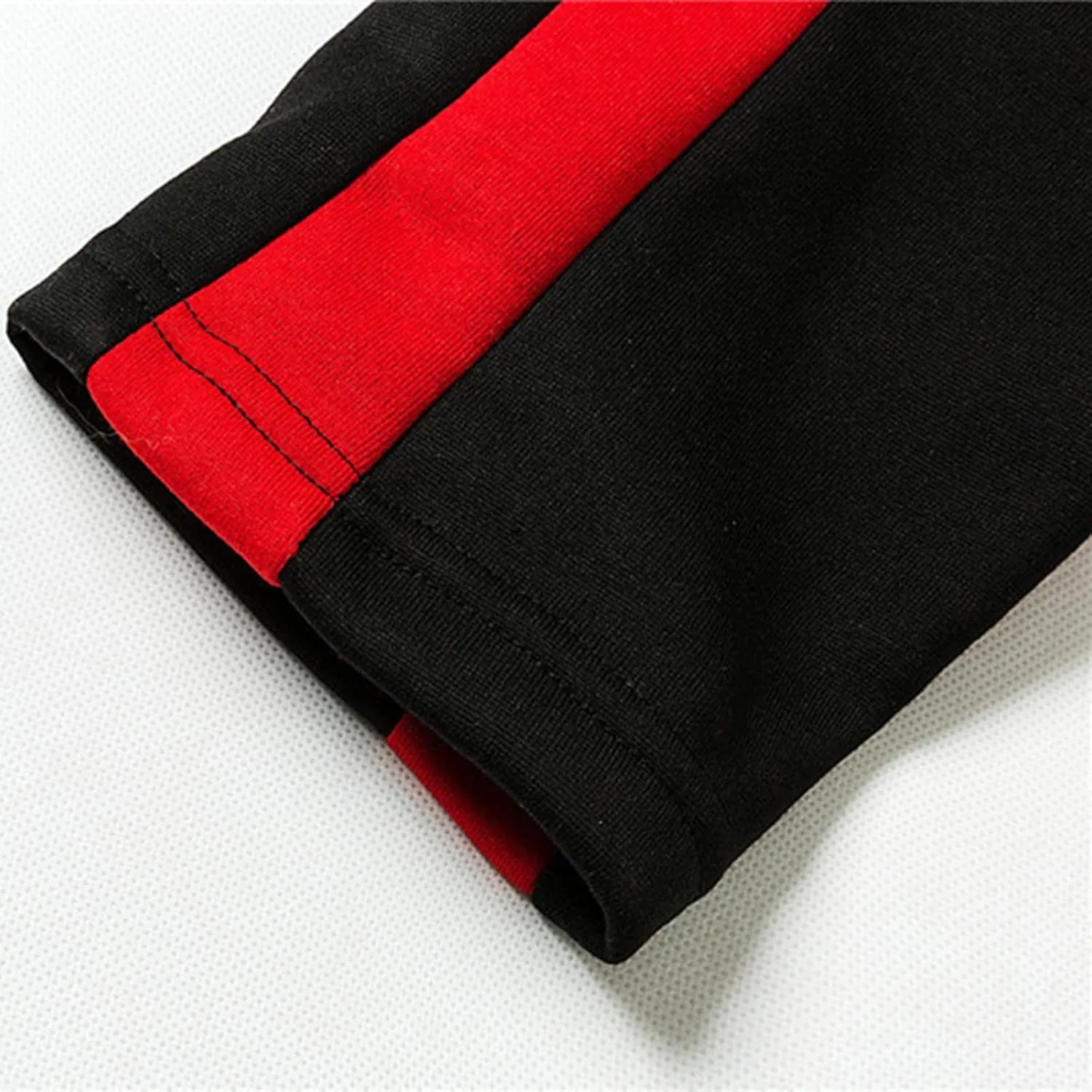 Men’s Track Pants Casual Color Block Side Stripe Sweatpants Elastic Waist Slim Fit Tapered Sweat Pants Workout Joggers