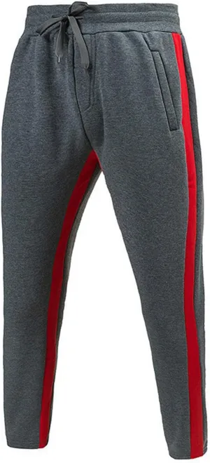 Men’s Track Pants Casual Color Block Side Stripe Sweatpants Elastic Waist Slim Fit Tapered Sweat Pants Workout Joggers
