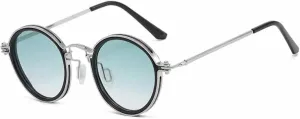 Metal Frame Round Sunglasses for Men Women Retro Steampunk Travel Driving Sun Glasses Uv400