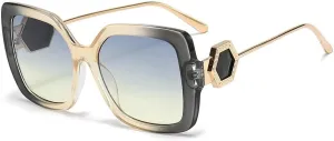 New 2025 Oversized Women Sunglasses Gradient Sun Glasses for Female Lady Big Shades