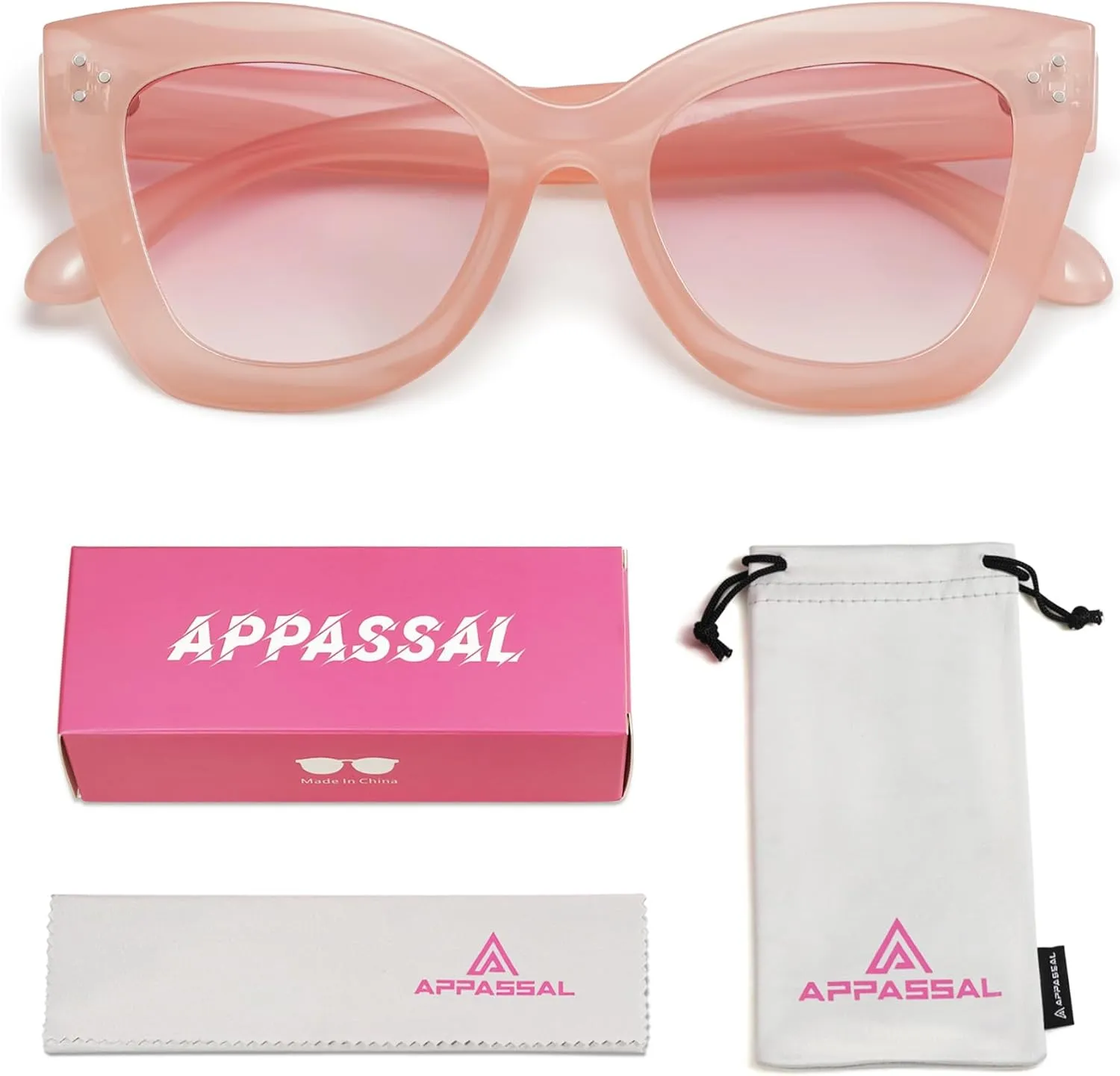 Oversized Cat Eye Sunglasses for Women Retro Square Cateye Style Sunnies AP3660