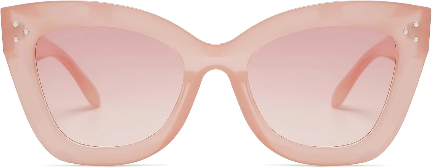 Oversized Cat Eye Sunglasses for Women Retro Square Cateye Style Sunnies AP3660
