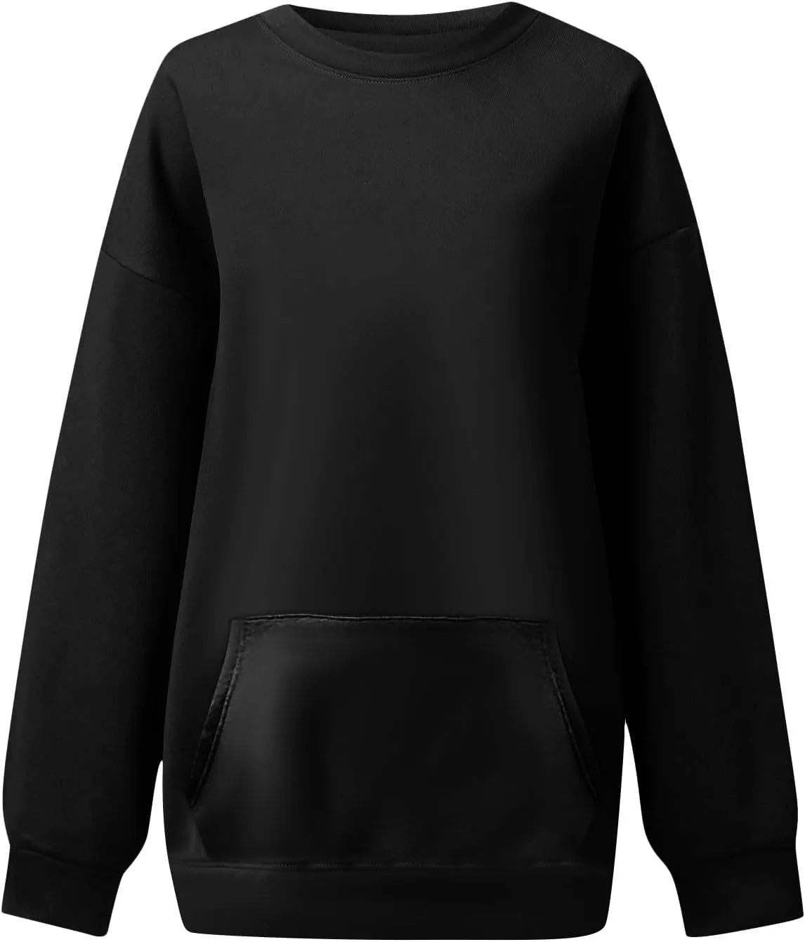 Oversized Crewneck Sweatshirts Women Soft Comfy Fleece Sweatshirts Trendy Fall Pullover Sweaters Preppy Cute Clothes